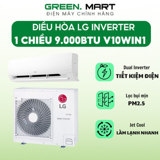 Điều hòa lg inverter 9000 btu v10win1 | điều hòa 1 chiều v10win1 1hp làm lạnh nhanh tiết kiệm điện