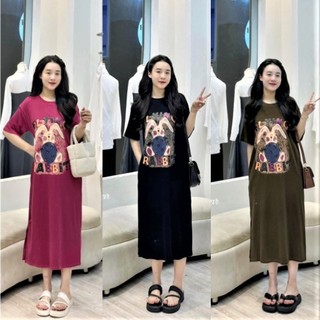 Váy suông đầm suông nữ có túi eo chất cotton co dãn nhẹ bầu mặc được vanmiushop