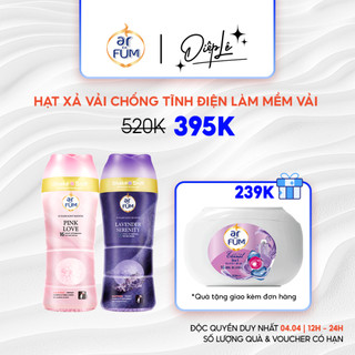  Combo 2 Hạt Xả Thơm Quần Áo Arfum Lưu Hương Tới 16 Tuần, Làm Mềm Vải Và Chống Tĩnh Điện (250gr/Chai