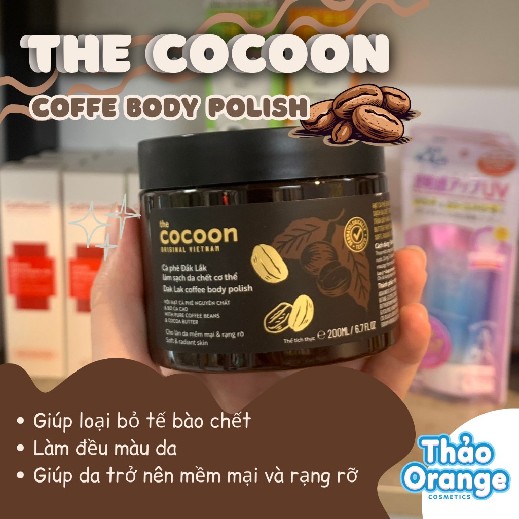 Tẩy tế bào chết cocoon cafe