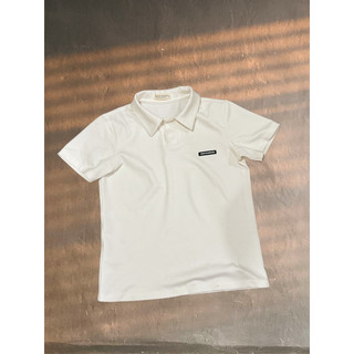 Áo logo polo màu trắng