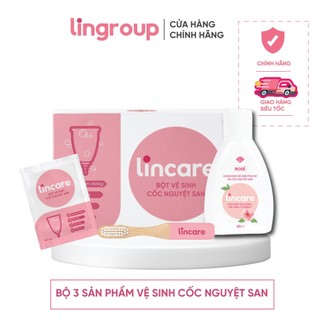 Bộ Sạch sâu Lincare vệ sinh cốc nguyệt san (3 sản phẩm)