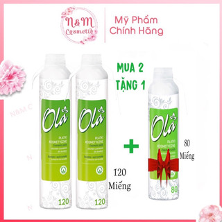 (Deal Hot) Mua 2 Bông Tẩy Trang Ola 150/120/80 miếng tặng 1 Bông Ola 80 miếng