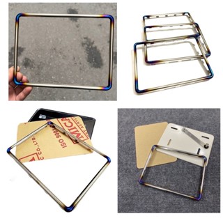 Bộ Khung Biển Số Titan Khò Gr5 4 Góc, Titan/INox Gắn Biển số xe máy cực kì dày dặn