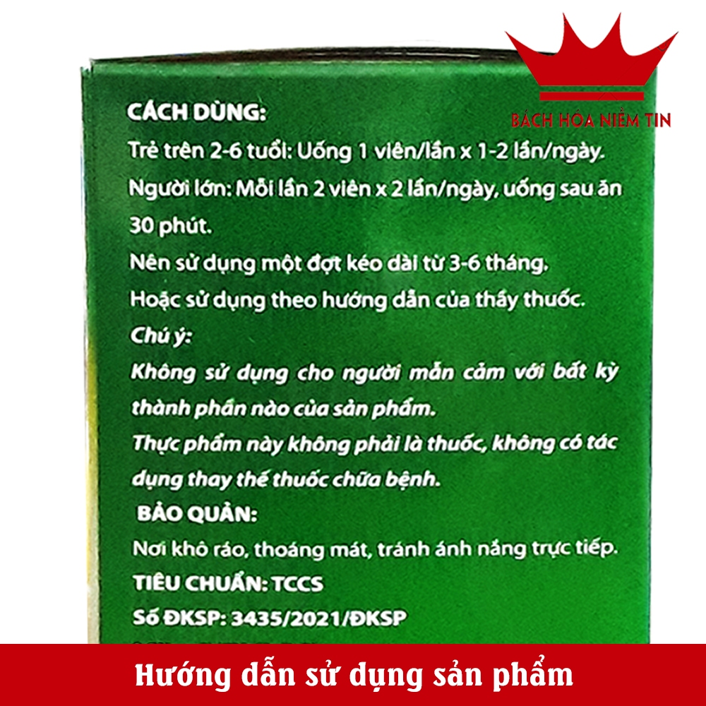 Viên uống Omega 369 Diệp Lục - chiết xuất hạt óc chó - Giúp sáng mắt, khỏe tim, tăng cường trí nhớ hiệu quả -Hộp 60 viên