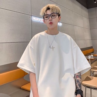 Áo thun chữ thập unisex nam nữ đều mặc được, áo phông form rộng chất vải cotton 4 chiều 3 màu đen, trắng, rêu