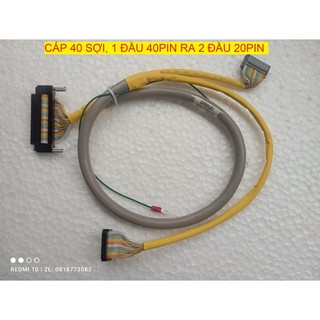 Cáp 40pin các loại dài 1m và 2m dùng cho module Input/Output PLC dòng Q Mitsubishi và PLC Fuji, Omron