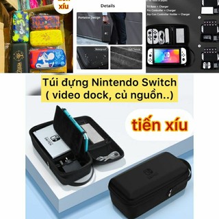 Túi đựng máy Nintendo Switch đựng full đồ dock ,dây sạc...Bao đựng hộp chống sốc máy nintendo switch oled v1 traveller