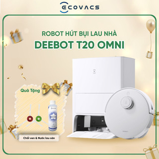 Robot hút bụi lau nhà Ecovacs Deebot T20 Omni _Tự động giặt giẻ_ Tự động đổ rác_ Bản quốc tế DLX23 _ Hàng Chính Hãng