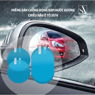 Miếng dán chống đọng bám nước gương chiếu hậu ô tô S076