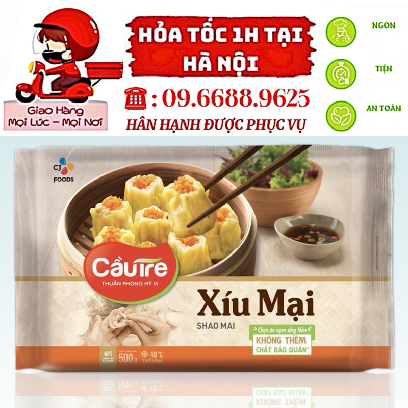 Xíu Mại Cầu Tre Túi 500g - Viên Xíu Mại Nhân Thịt ( M72T ) ( CJ FOODS ) _ Thực Phẩm Chế Biến Sẵn _ Ăn Ngon Cùng TC.FOODS