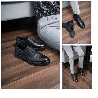 Giày Tây Cột dây Oxford mix da lỗ -  da bò nguyên tấm Toroshoes Mã M715