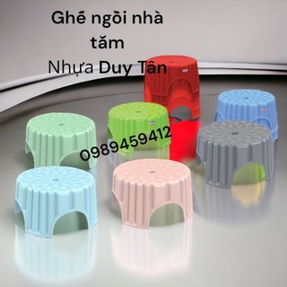 Ghế mini tròn sọc Duy Tân - ghế thấp ngồi rửa chén - giao màu ngẫu nhiên