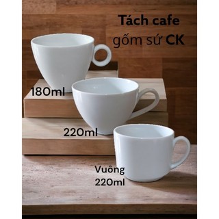 Tách sứ pha cafe | Tách cafe capuchino | Gốm sứ CK cao cấp 180ml, 220ml