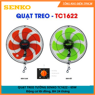 QUẠT TREO TƯỜNG SENKO TC1622 – 65W - 💎FREESHIP💎 Động cơ lõi đồng, BH 24 tháng
