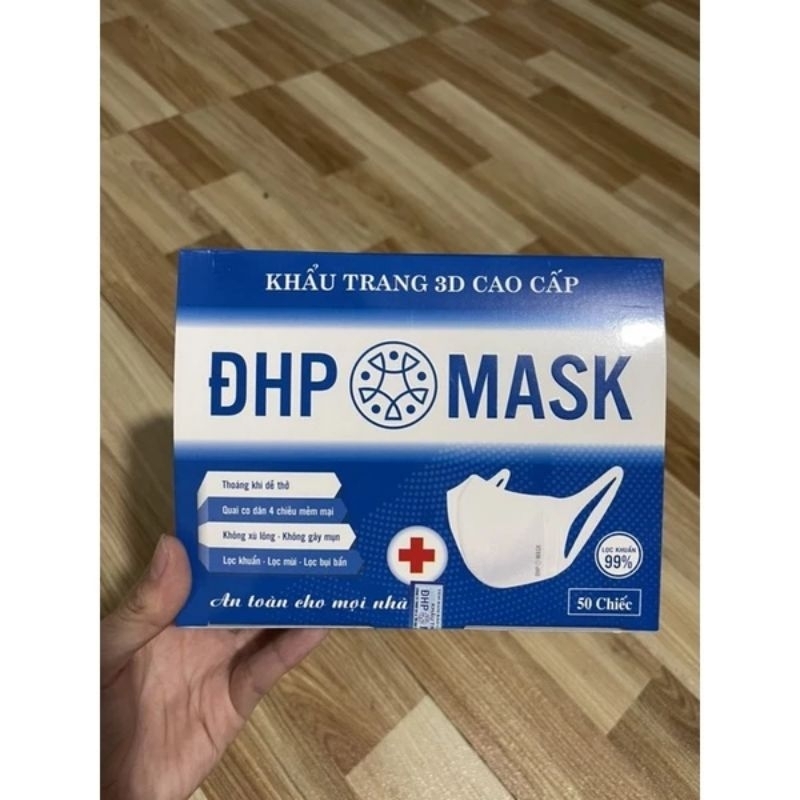 ( Bán sỉ ) 1 thùng 50 hộp khẩu trang 3D Mask ĐẠI HỒNG PHÁT, Khẩu trang kháng khuẩn thời trang lọc bụi mịn