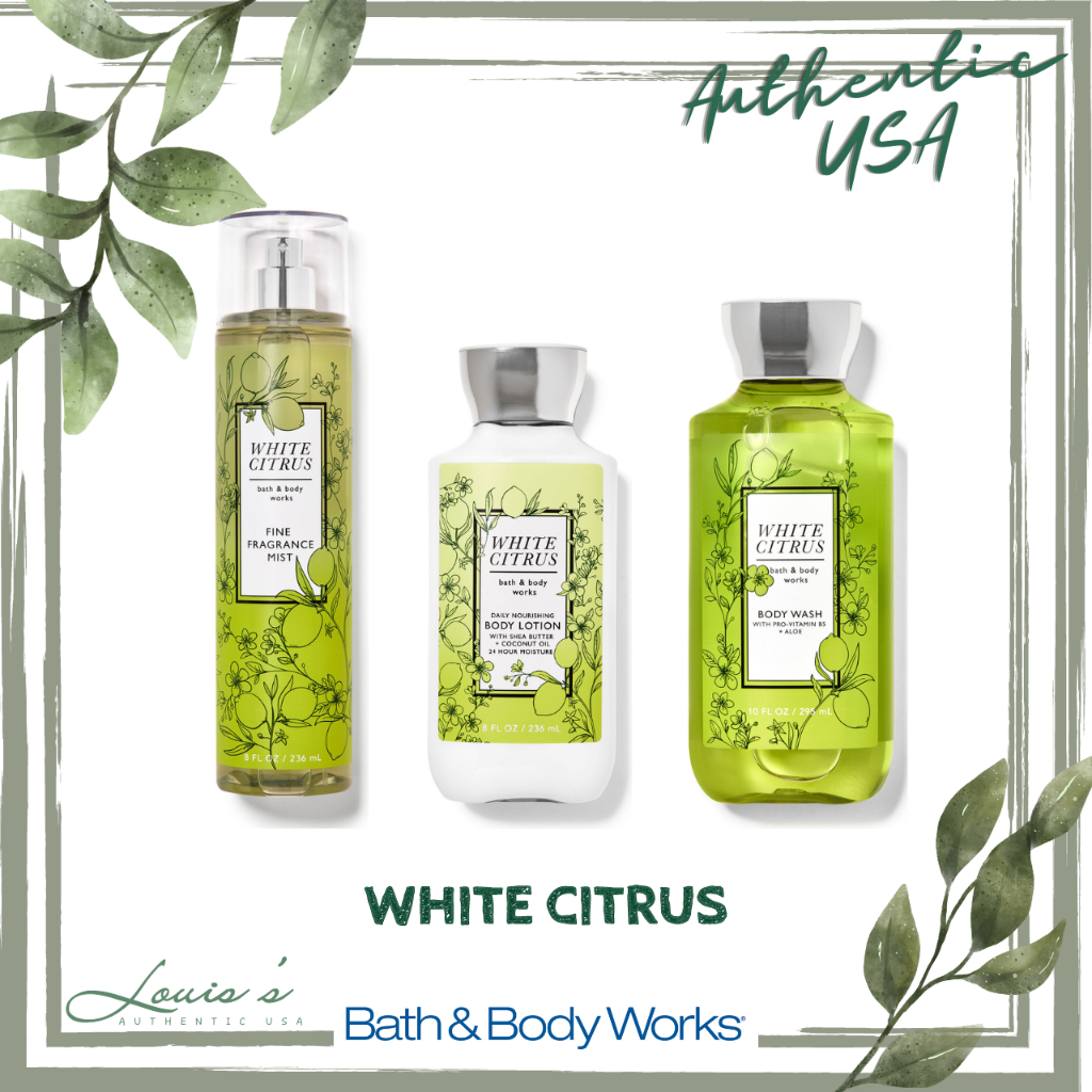 [ FULL ] Body mist WHITE CITRUS (trái cây mát) Bodymist | Xịt thơm toàn thân Bath and Body Works Mỹ