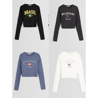 ÁO THUN DÀI TAY BERSHKA AUTHENTIC (+phí)