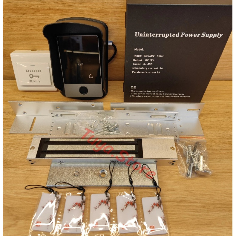 Bộ Khóa Cổng Vân Tay 12V App Ttlock, Quản Lý Thêm/Xóa User Qua App, Báo Động Quên Đóng Cửa, Access Control