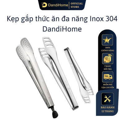 Kẹp gắp thức ăn đa năng inox 304 DandiHome