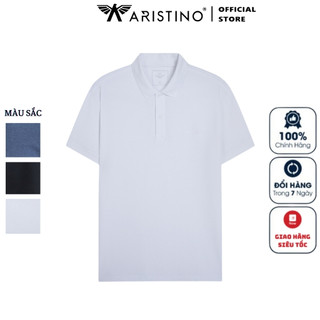 Áo thun polo ngắn tay cổ bẻ ARISTINO APSR11 phông nam cao cấp vải cotton phom slim fit tôn dáng 3 màu trẻ trung