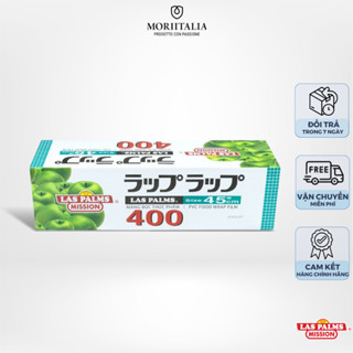 Màng bọc thực phẩm Táo xanh Las Palms, Chất liệu PVC, Kích thước 30cm x 120m/300m, Date luôn mới - MORIITALIA