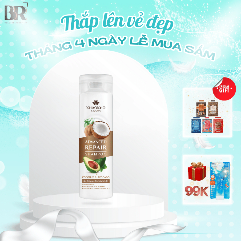 Dầu Gội Dừa Và Bơ Khaokho Talaypu 240ml