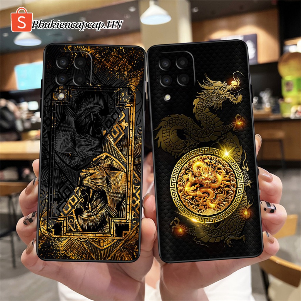 Ốp lưng Samsung M33 5G / M53 5G - Ốp Samsung in hình Rồng vàng, thương hiệu cao cấp
