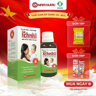 Dầu tràm khuynh diệp Ích Nhi 30ml giúp phòng cảm lạnh, làm ấm, an toàn cho trẻ sơ sinh và phụ nữ có thai, sau sinh