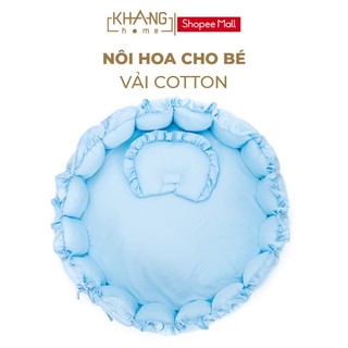Nôi hoa vải trẻ em khang home tiện lợi và an toàn cho bé size 75cm