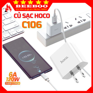 Củ sạc nhanh samsung oppo xiaomi chính hãng Cốc Hoco C106 , Cục sạc nhanh cho dòng máy androi