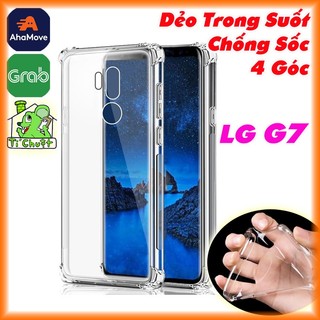 [Chống Sốc-Ảnh Thật] Ốp Lưng LG G7 ThinQ Silicon Loại Tốt Dẻo Trong Suốt 4 Góc Nhô Cao Chống Va Đập