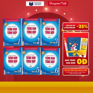 Sách - combo tiếng hàn tổng hợp dành cho người việt nam trình độ sơ cấp tập 1-6 - giáo trình kèm sách bài tập
