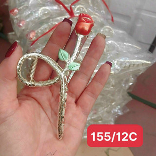Sỉ 12 kẹp chéo hình bông hoa hồng xinh xắn