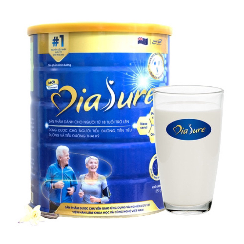 Sữa Non DIASURE Chính Hãng Lon 850g, Cung Cấp Toàn Diện Dinh Dưỡng Cho Người Tiểu Đường