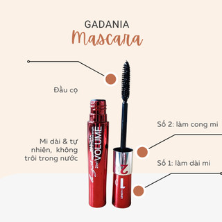 Mascara dài và cong mi không trôi trong nước Gadania
