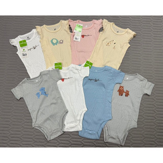  Set 2 body cotton cộc tay bé trai và bé gái chính hãng