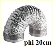 Sỉ ống bạc phi 200mm cuộn 8m ống bạc mềm rẻ nhất 💎freeship💎 ống bạc thông gió mềm hút mùi nhà bếp