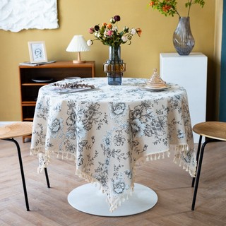   KHĂN VUÔNG VINTAGE  Khăn trải bàn viền ren tuarua nhiều họa tiết Thảm trang trí canvas bố thô phong cách Hàn Quốc 