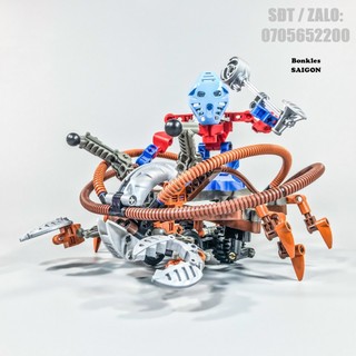 Đồ chơi mô hình vintage lắp ráp lego bionicle titan 8595 takua & pewku chính hãng đan mạch