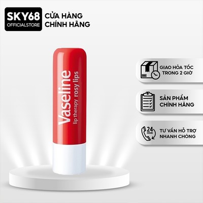 Son Dưỡng Môi Hồng Xinh Dạng Thỏi Vaseline Lip Therapy 4.8g - ROSY
