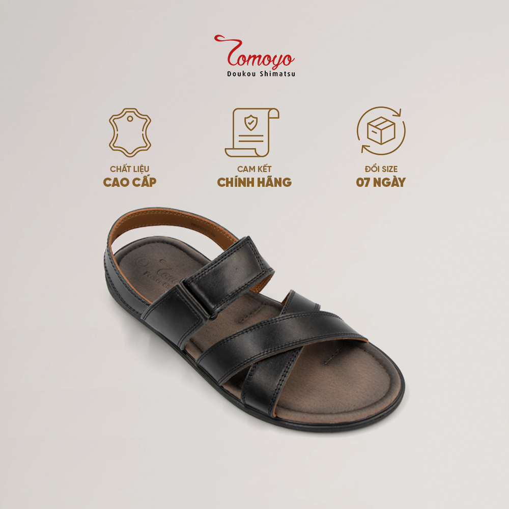 Giày Sandal Nam thủ công da bò cao cấp TOMOYO TMS80201