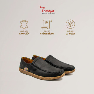 Giày Lười Nam Da Nubuck Lót Da Cừu Cực Êm Tomoyo TMN08101