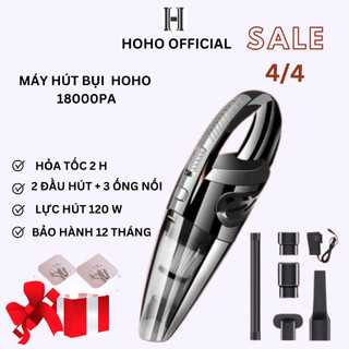 Máy hút bụi cầm tay HOHO Lực Hút 18000PA Hút Bụi Đa Năng Siêu Khỏe Công Suất 120W Bảo Hành 12 Tháng