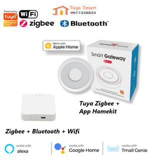 Bộ điều khiển trung tâm zigbee+ble / zigbee / homekit - tuya 3.0, kết nối wifi tuya