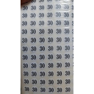 Tem size quần áo/tem dán size quần/ tem dán size số 30/31/32/33