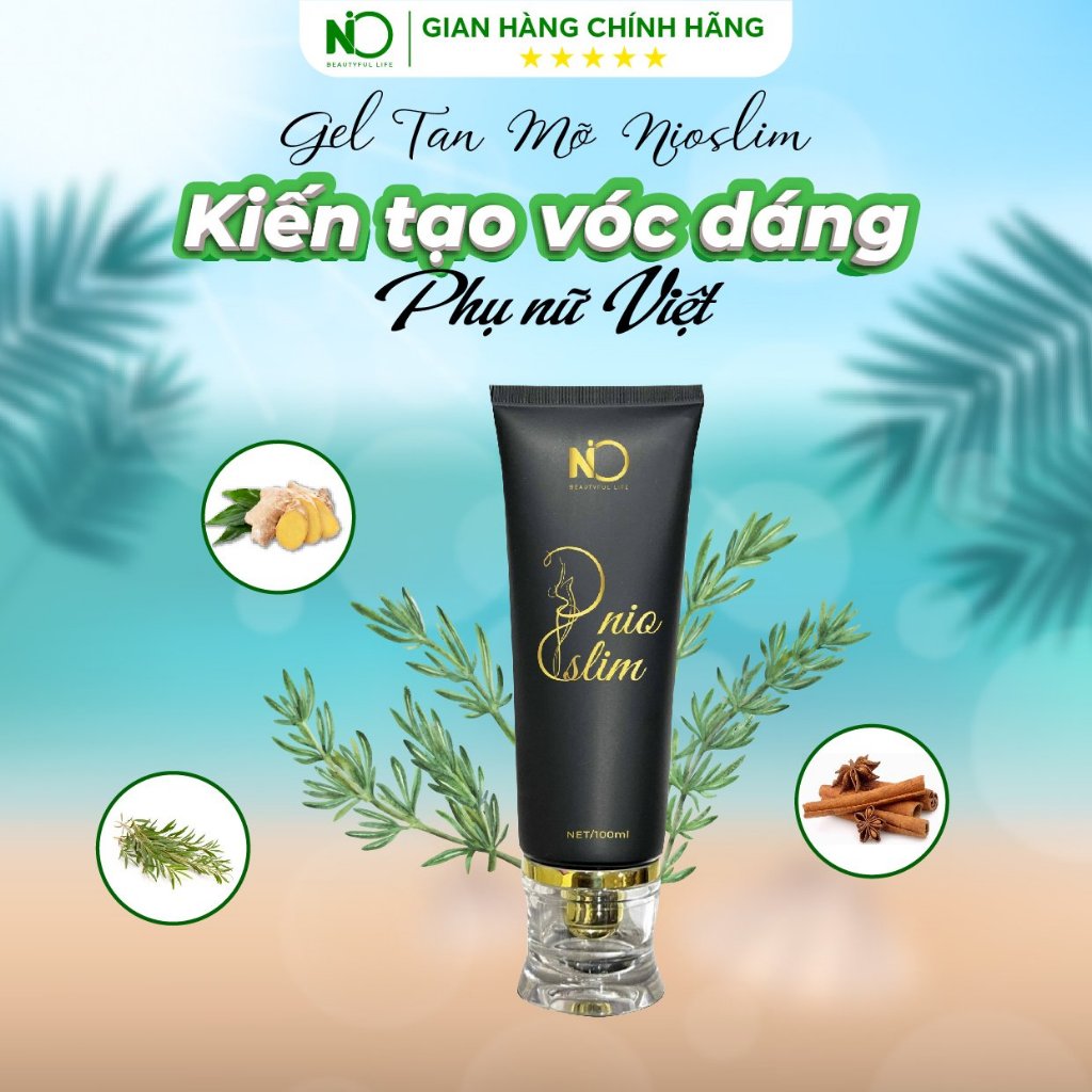 Gel NIO Slim đánh tan mỡ,tăng độ đàn hồi cho da,giup da săn chắc (hính hãng NIO Slim )