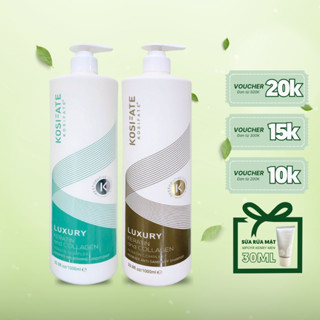  Dầu Gội Dầu Xả Dưỡng Sinh KOSIFATE Keratin Collagen Giúp Phục Hồi Giảm Rụng Và Kích Thích Mọc Tóc 1000ml 