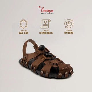 Sandal Rọ Nam Da Bò Thật Tomoyo TMS10102