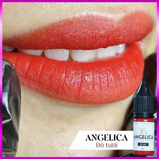Mực angelica bong đậm tem trắng
